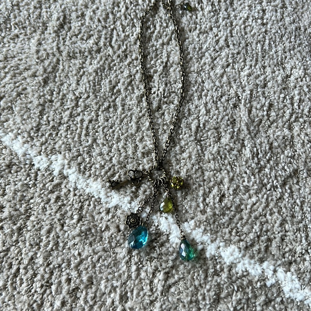 Vintage style charm necklace